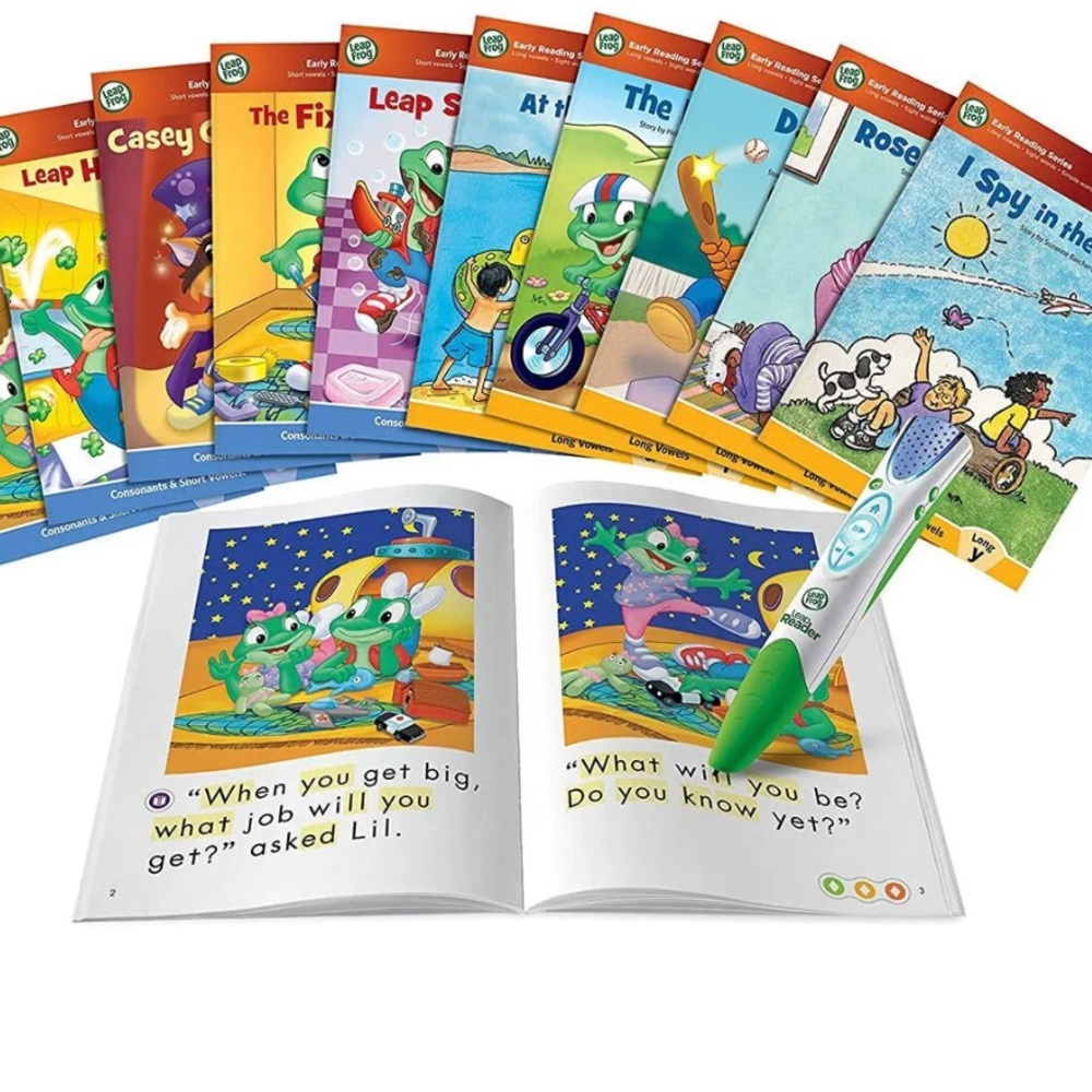 LeapFrog LeapReader System Learn to Read 10 Book Bundle | KIDS